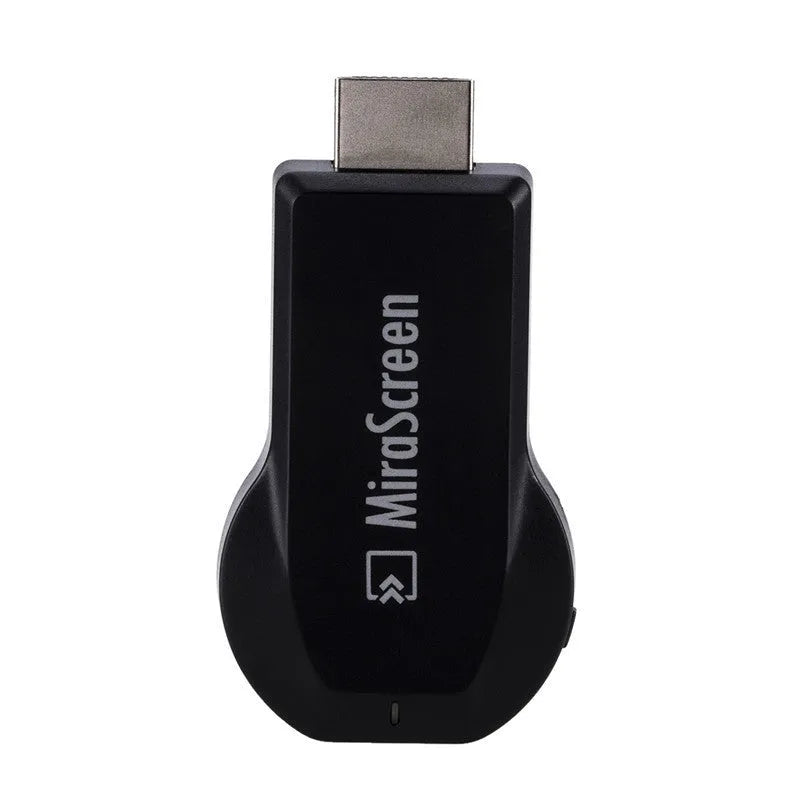 Mirascreen 2.4G WiFi Push Treasure HDMI adapter card in black with HDMI interface
