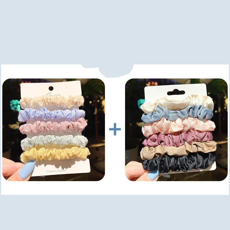 20-piece children's hair accessories set with hair rings and head ropes in autumn colours