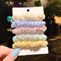 20-piece children's hair accessories set with hair rings and head ropes in autumn colours