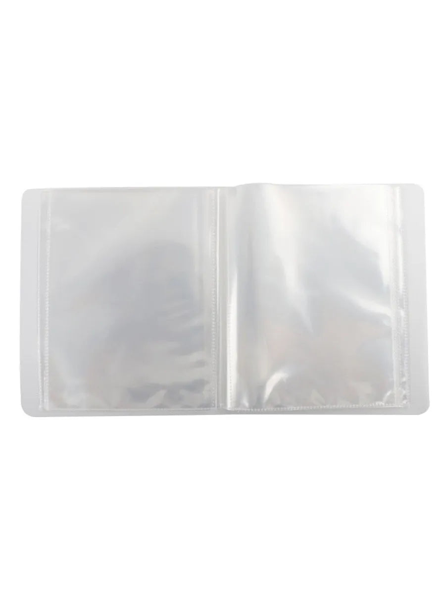 Watercolour illustration storage album binder made from blue PP plastic with rounded corners