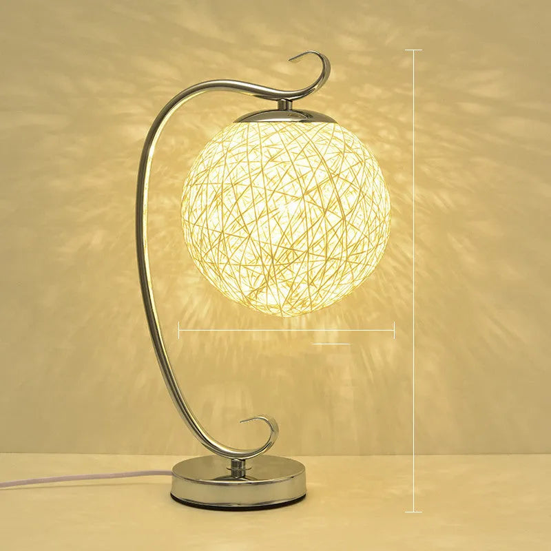 Remote control LED night light with cloth shade on iron body, available in black, blue, pink, red, yellow, golden wheat and sun flower colours