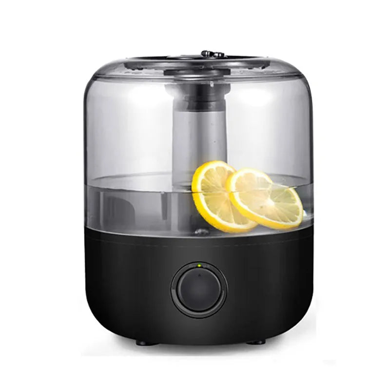 White bedroom humidifier with 3 litre water tank and aromatherapy function, measuring 183mm square
