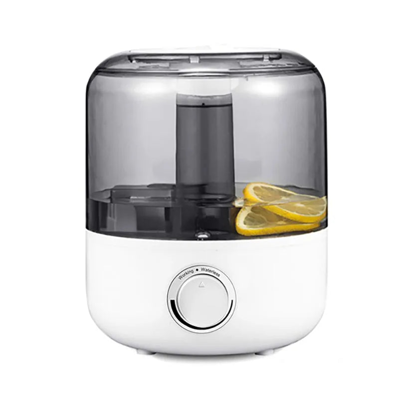 White bedroom humidifier with 3 litre water tank and aromatherapy function, measuring 183mm square