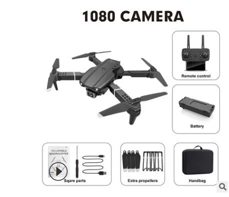 SHAREFUNBAY HJ97 RC quadcopter in grey or black, 30-50cm plastic drone with 4K dual camera or 1080P FPV options