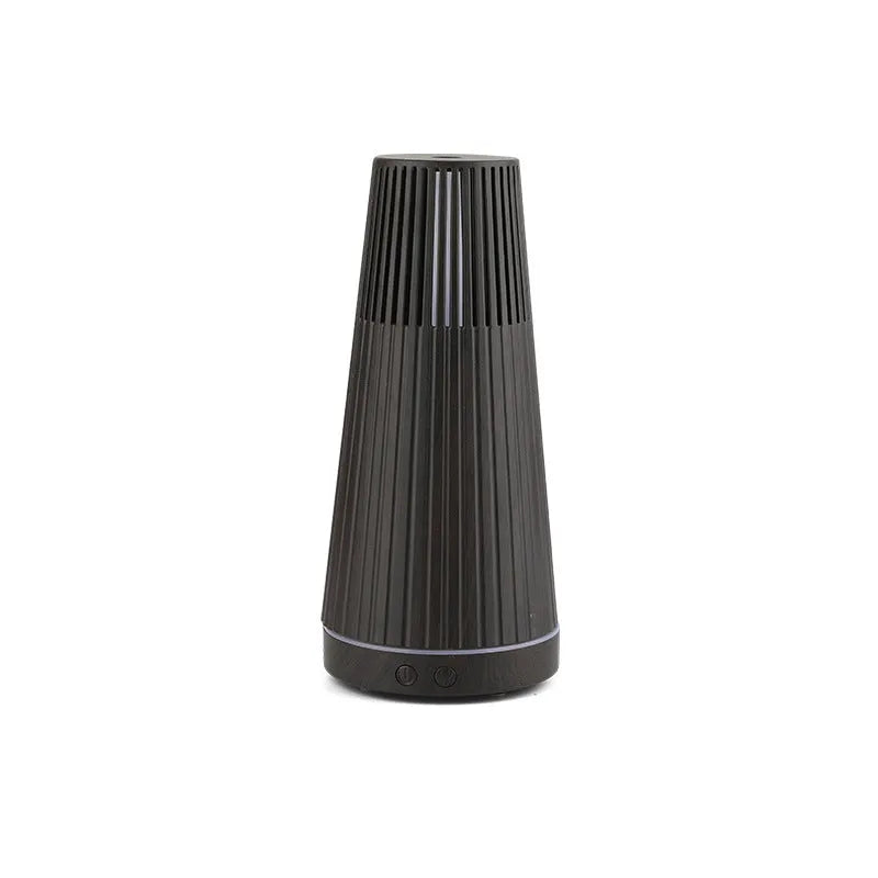 Wood grain USB ultrasonic essential oil aroma diffuser in black, brown or white for home use under 10 square metres