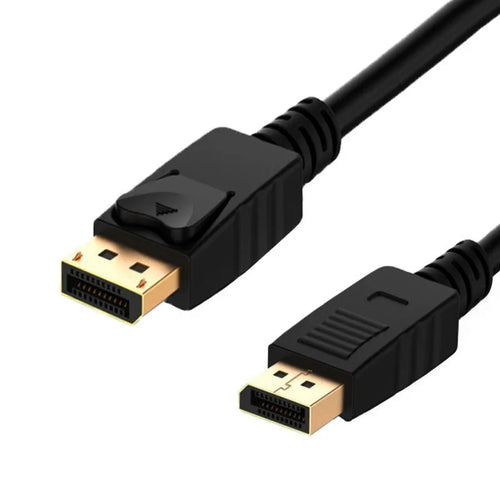1.8m black DP male to male DisplayPort cable with copper wire for TV connections