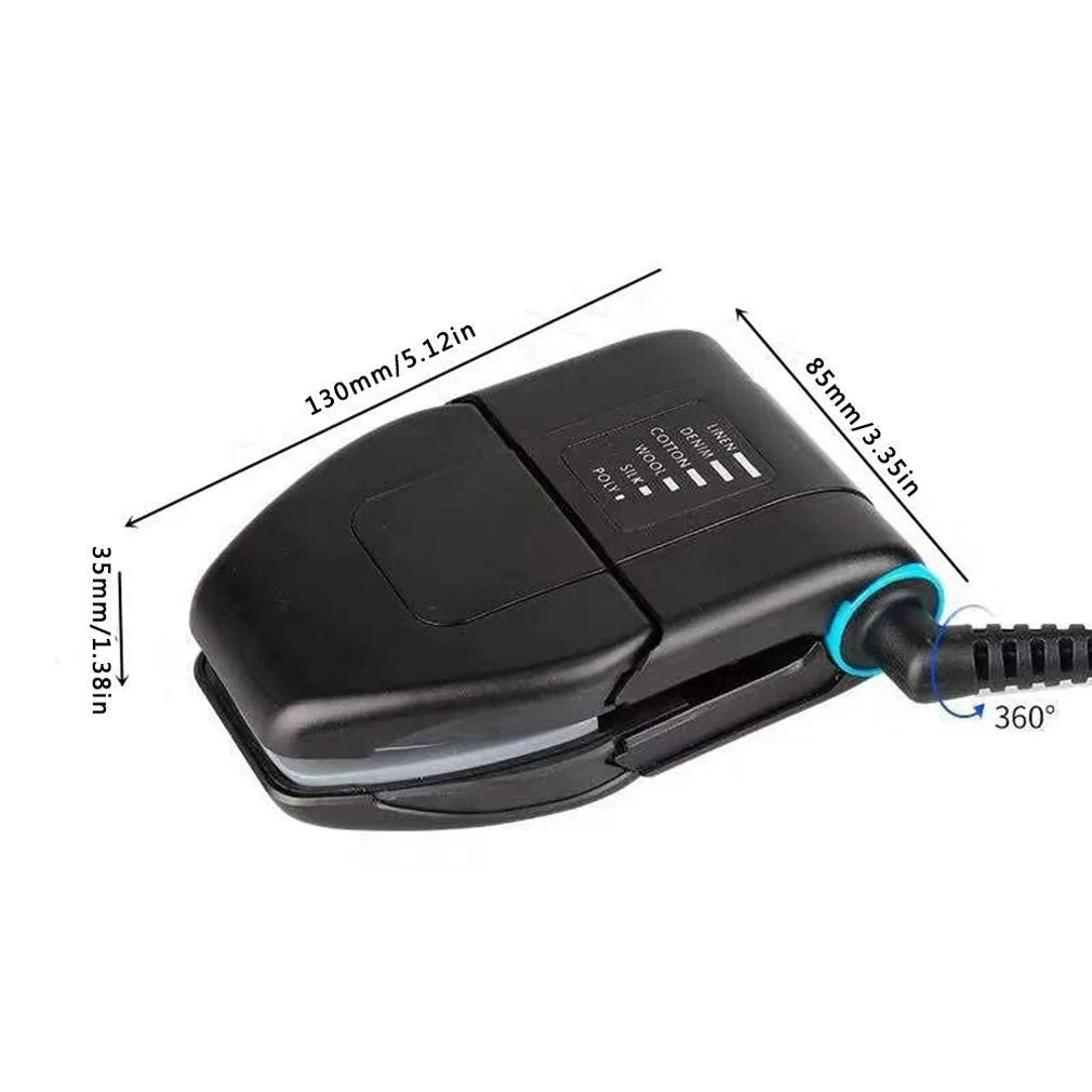 Portable travel folding mini electric iron with mechanical controls