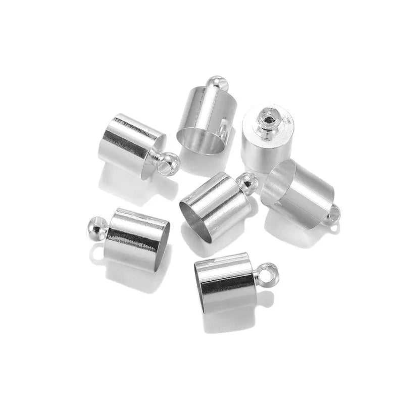 Multi-colour copper caps for pendant making in various sizes with electroplated finish
