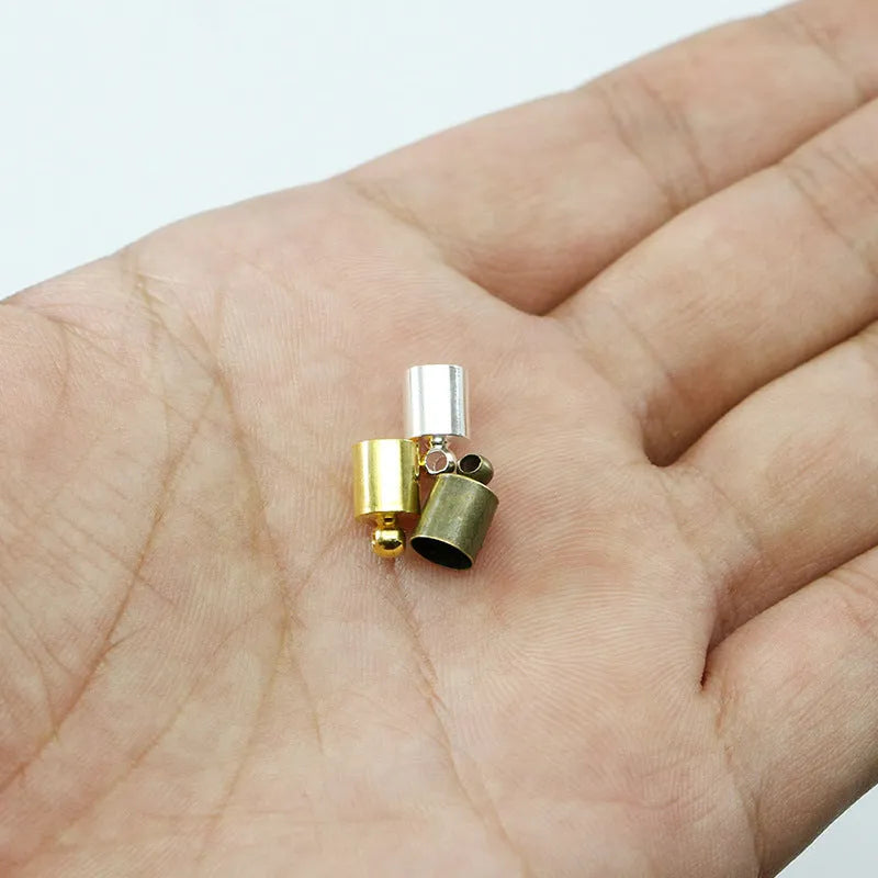 Multi-colour copper caps for pendant making in various sizes with electroplated finish