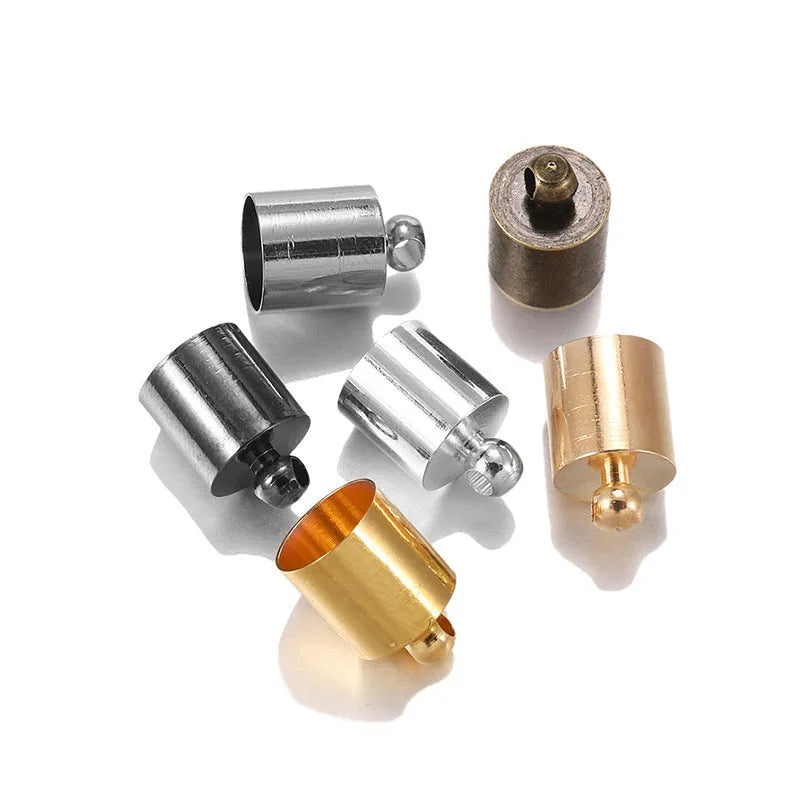 Multi-colour copper caps for pendant making in various sizes with electroplated finish
