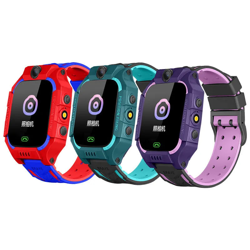 Z6 Q19 children's smart phone watch with 1.44-inch touchscreen in green, purple, or red colour options