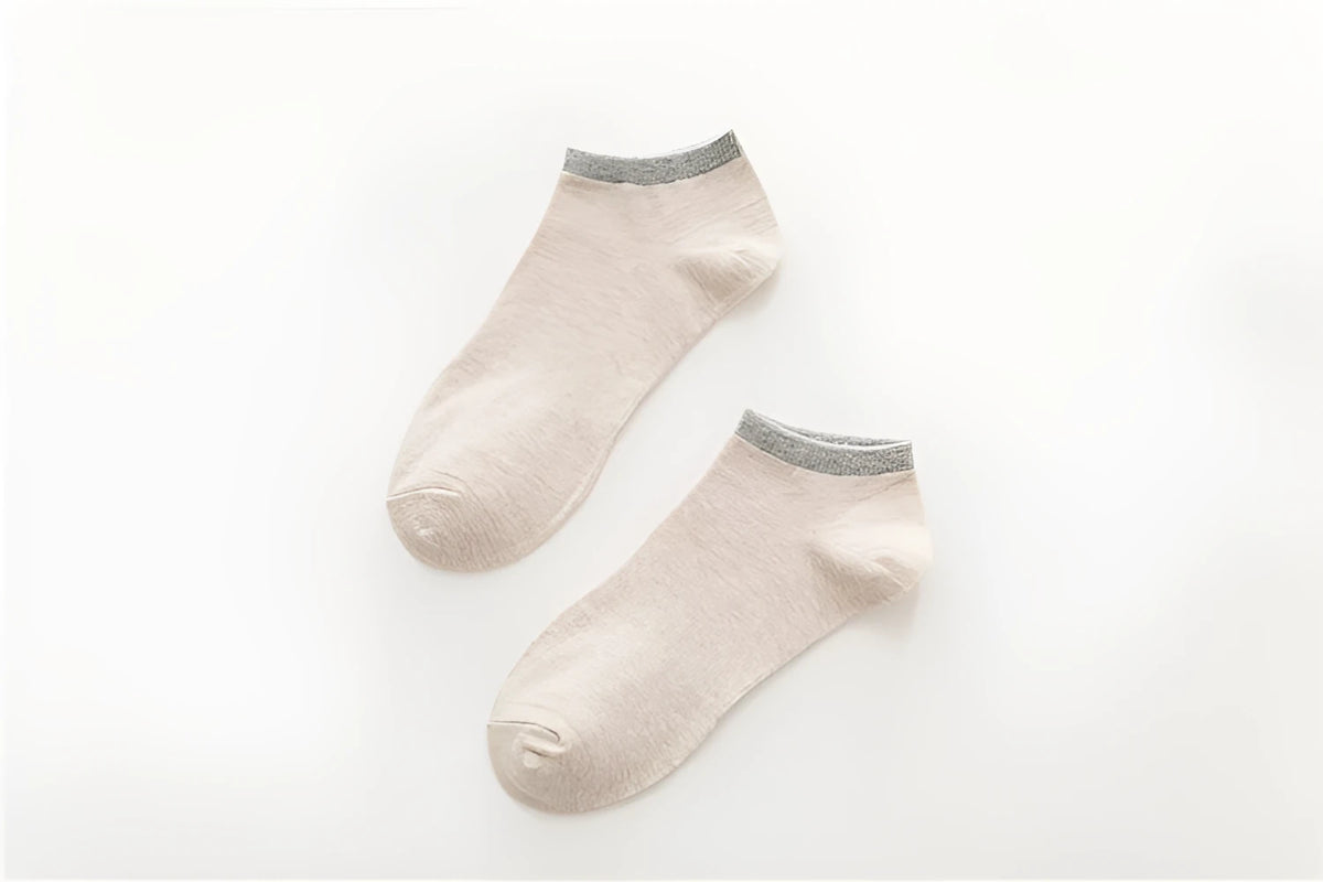 Men's cotton boat socks in assorted colours, invisible sports socks, one size 38-43