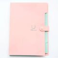 A4 plastic document folder in various colours including blue, pink, and black, showing its slim 1.9 cm profile.