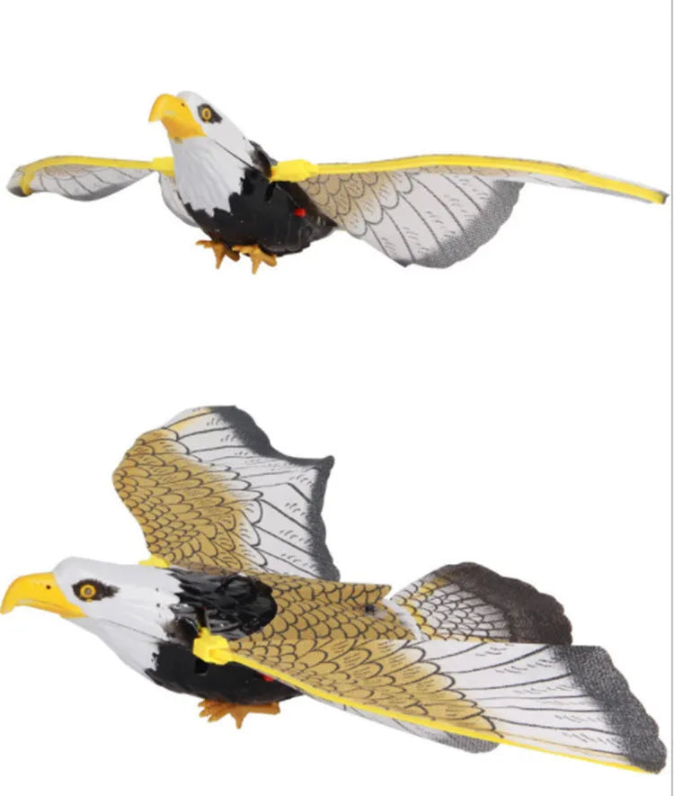 Plastic hanging eagle cat interactive toy with rotating teaser design in 25cm and 43cm lengths