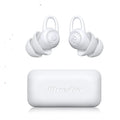 White soft silicone ear plugs for noise reduction with independent packing