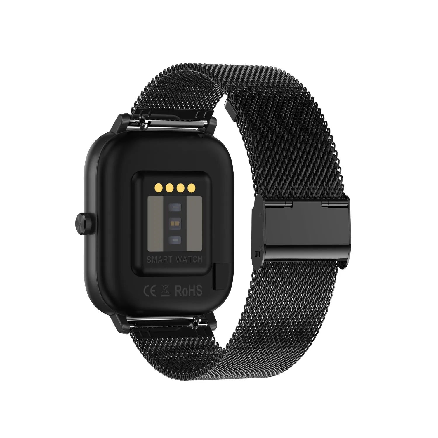 Smart bracelet with 1.54-inch screen showing heart rate, ECG, blood pressure, and blood oxygen readings