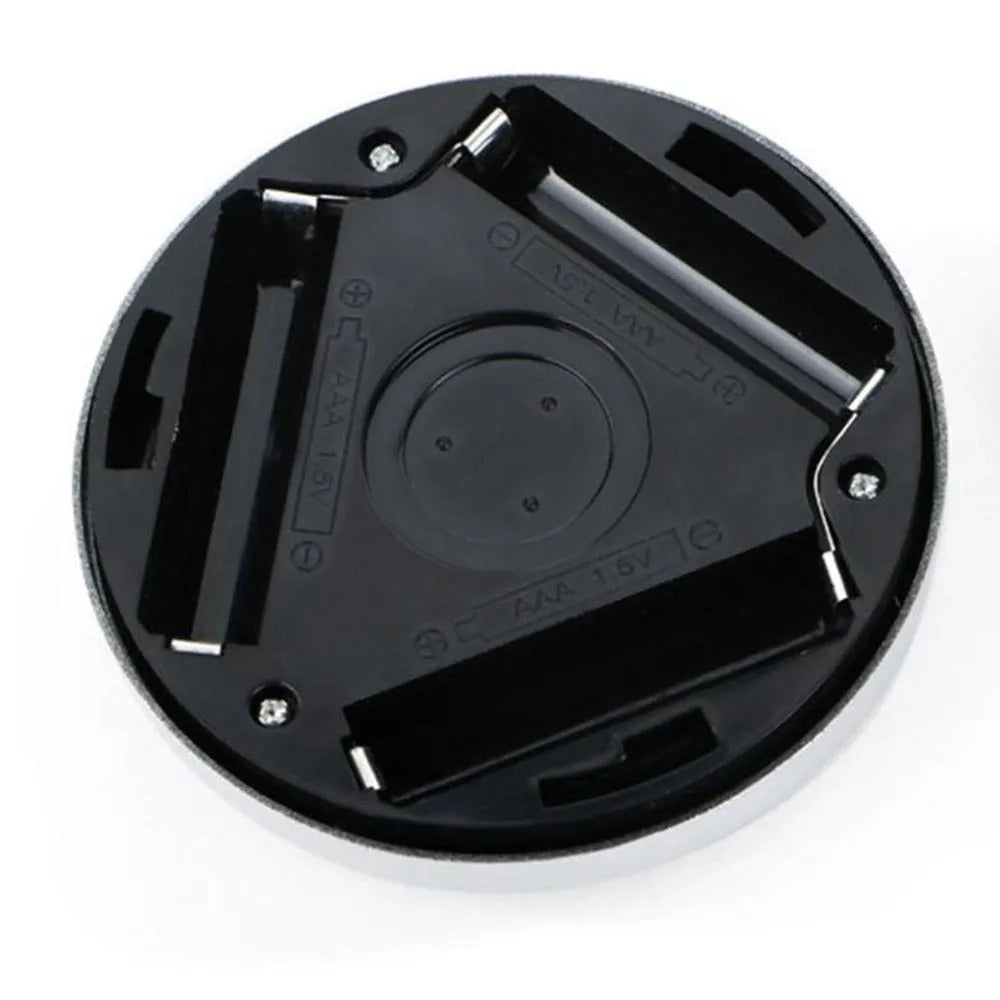 Silver wireless motion sensor night light with 80mm PC plastic lampshade and LED illumination