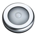 Silver wireless motion sensor night light with 80mm PC plastic lampshade and LED illumination