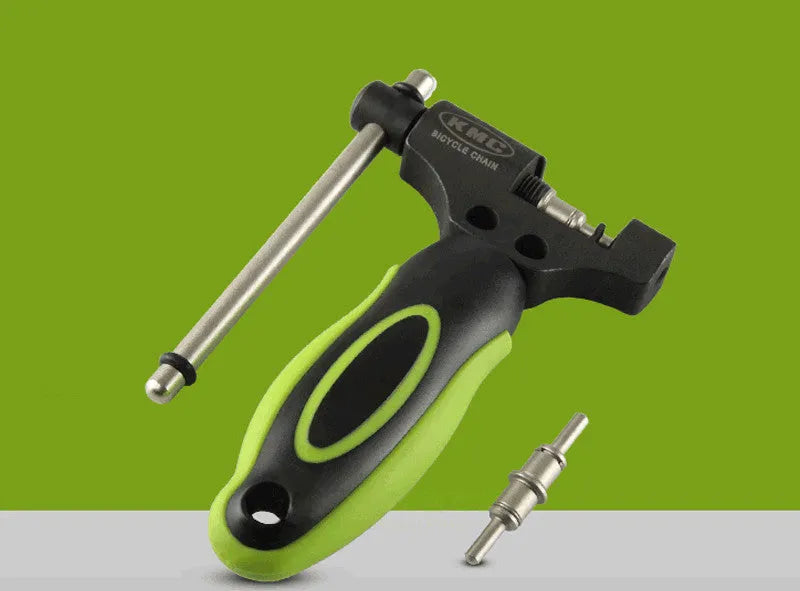 Green steel bicycle chain cutter with double shaft device for type 0 chains