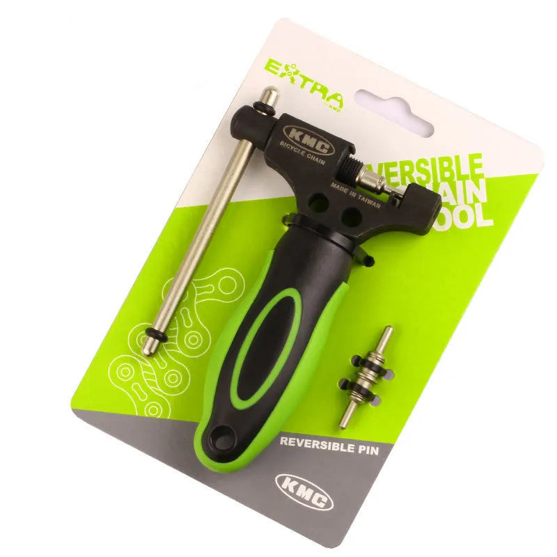 Green steel bicycle chain cutter with double shaft device for type 0 chains