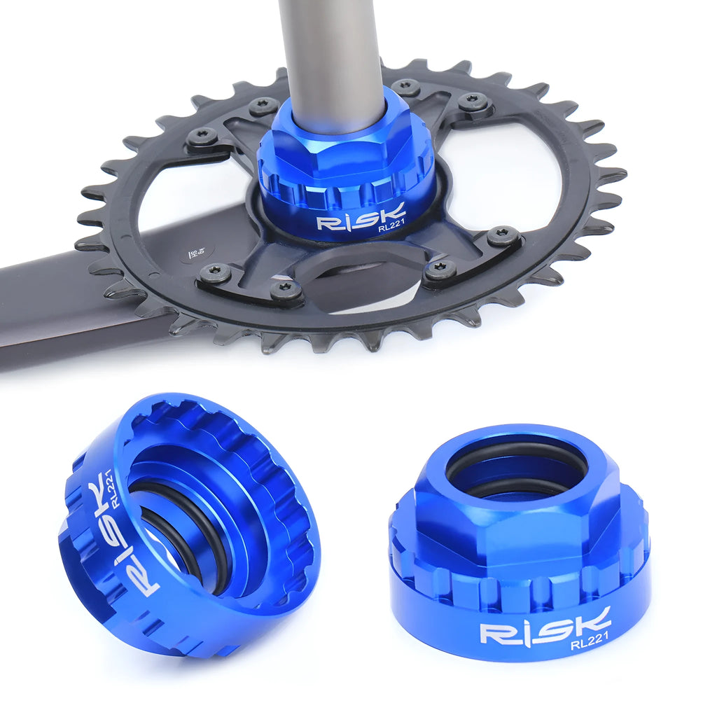 Blue aluminium alloy bicycle wrench for 12-speed direct mount disc removal
