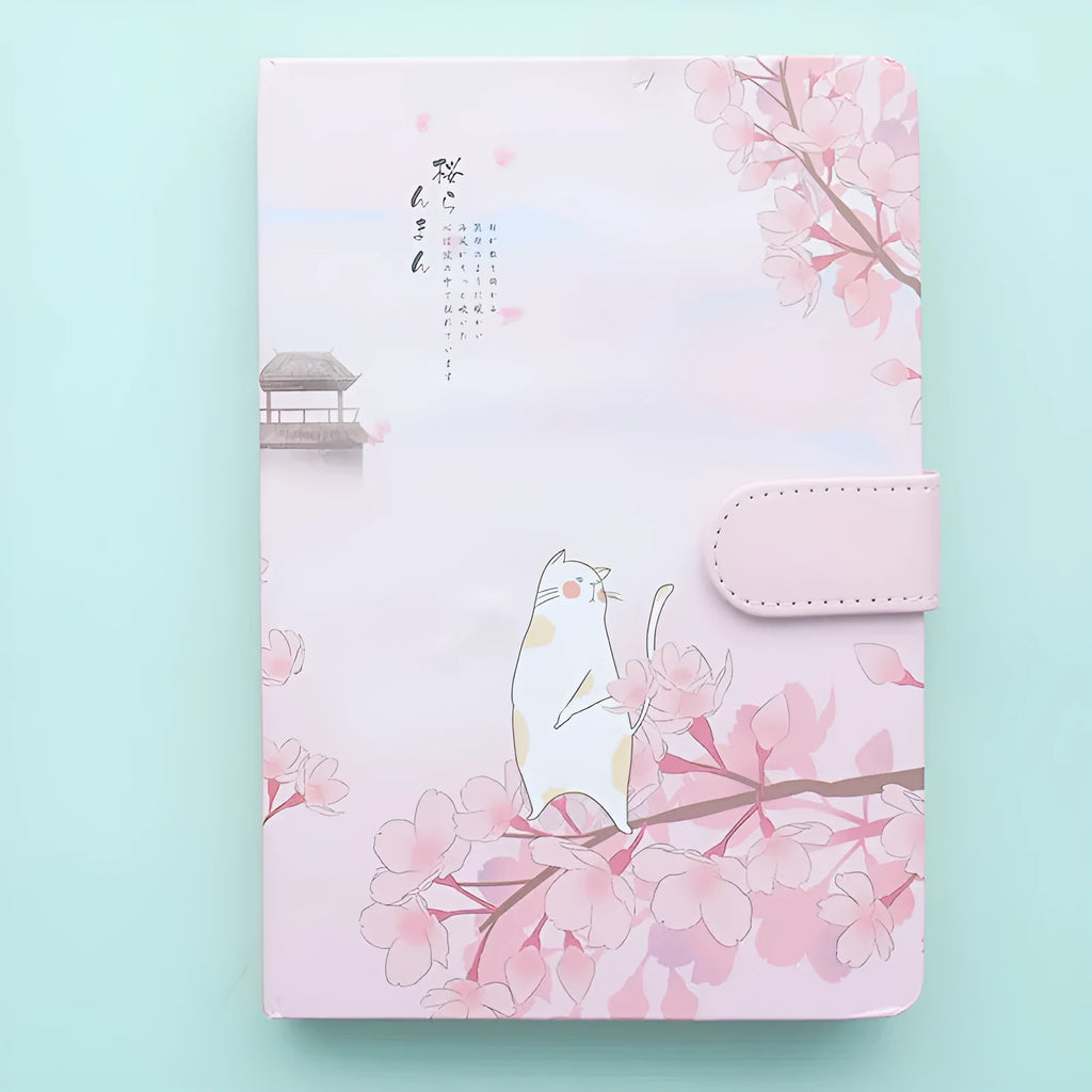 A5 hardback notebook with heart pattern design in 12.8x18.5cm size