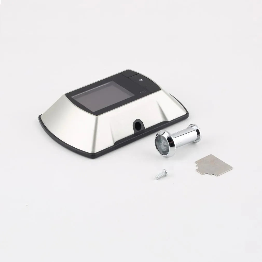 Digital door peephole with indoor LCD monitor and outdoor wireless camera unit