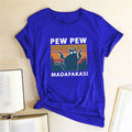 Short sleeve t-shirt with round neck collar in loose fit European sizing with street style design