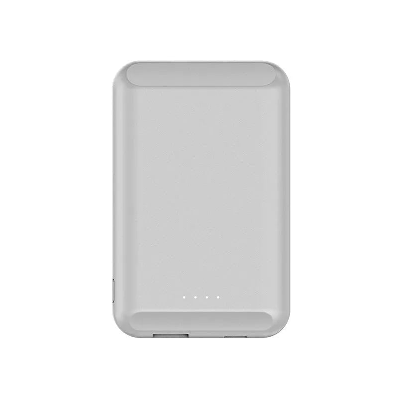 Magnetic wireless power bank in five colours with 5000mAh capacity and plastic shell