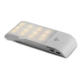 12LED rechargeable human body night light with infrared sensor, PVC shade, white or yellow light options