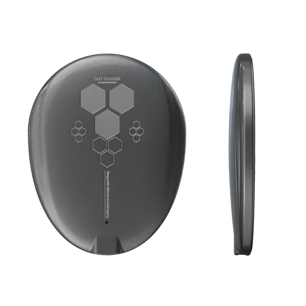 Black C01 magnetic wireless charger with TYPE-C interface for electronic devices