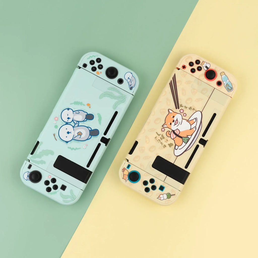 Sea Otter silicone protective case with PC hard cover for Nintendo Switch Lite console