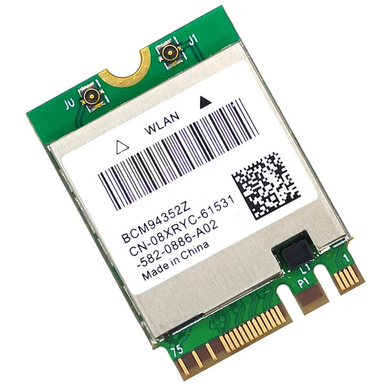WTXUP BCM94352Z green 1200Mbps dual band WiFi card with Bluetooth 4.0 and NGFF M2 interface, 30mm x 22mm