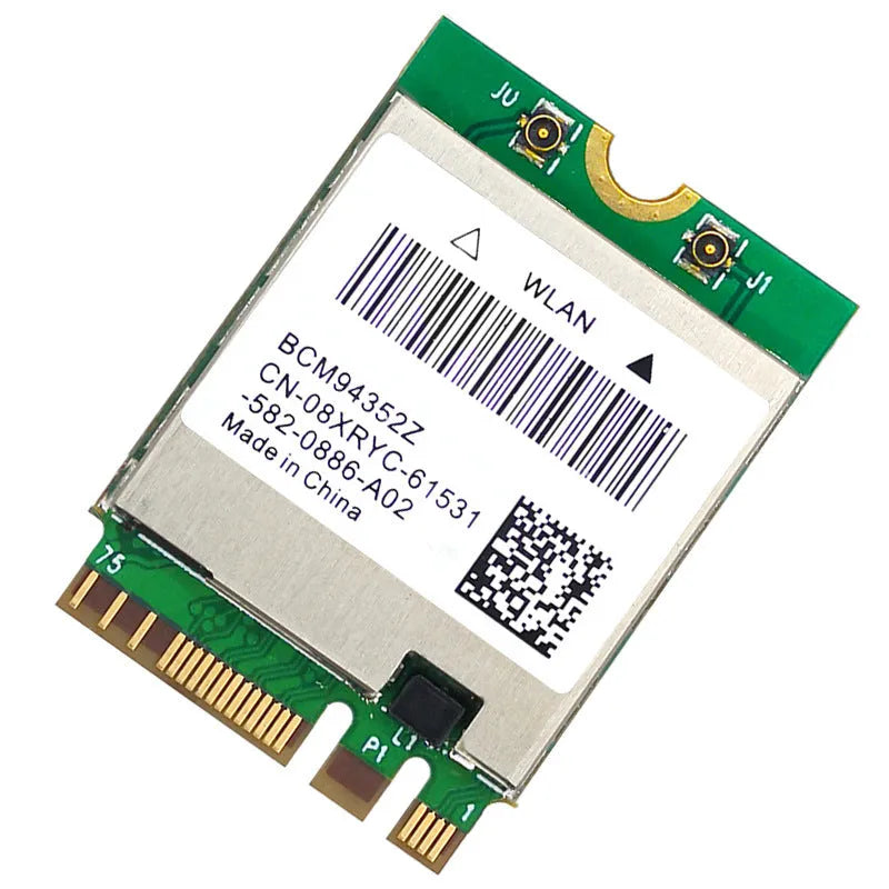 WTXUP BCM94352Z green 1200Mbps dual band WiFi card with Bluetooth 4.0 and NGFF M2 interface, 30mm x 22mm