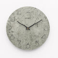 Grey European style modern wall clock with single-sided design