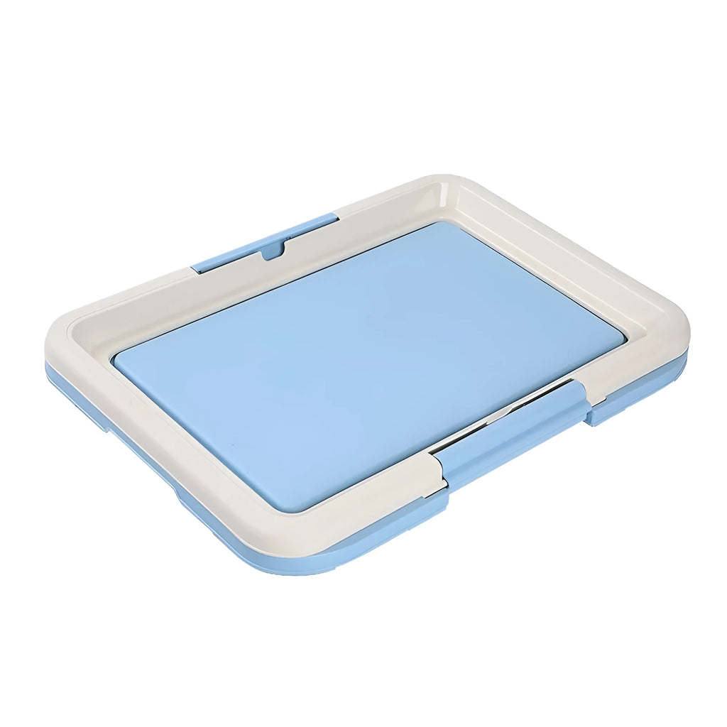 Dog toilet urinal inducer, blue or pink, 47x35x6cm indoor puppy training tray