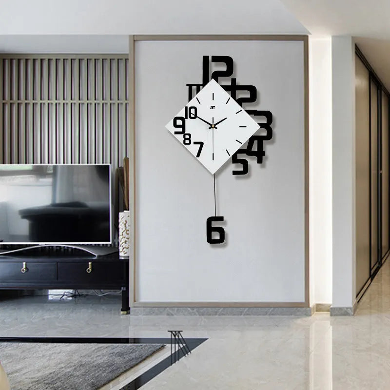 15 inch round digital wall clock in black, red, or blue colour on a white wall