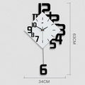 15 inch round digital wall clock in black, red, or blue colour on a white wall