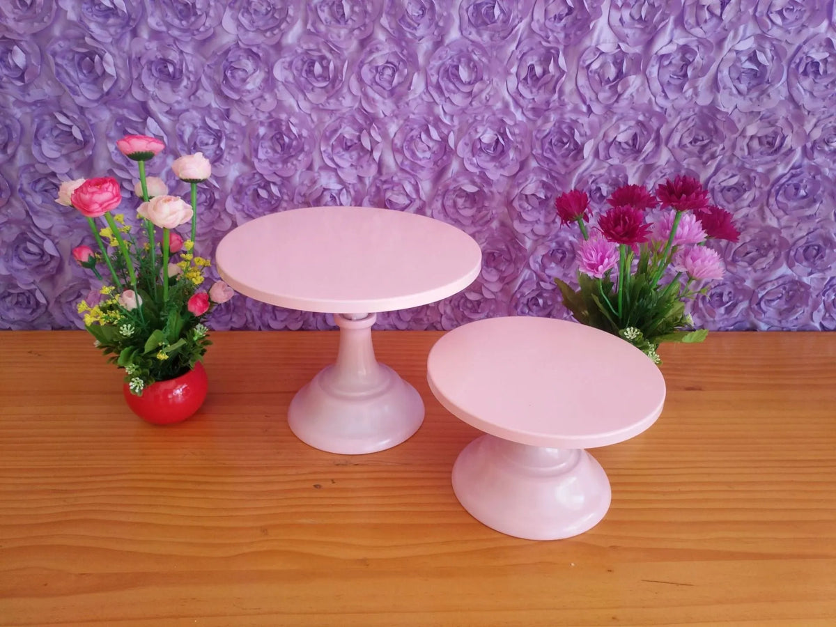 Three-tier 25cm dessert table tray in black, white, pink, or gold colours for party food display