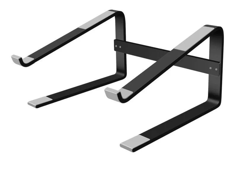 Aluminium alloy notebook bracket stand with 260 mm width in black finish
