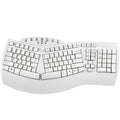 Perixx Periboard-512 white and black ergonomic split keyboard with USB cable