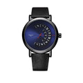 Men's quartz watch with 4.1cm dial, metal case, and 30-metre waterproof rating