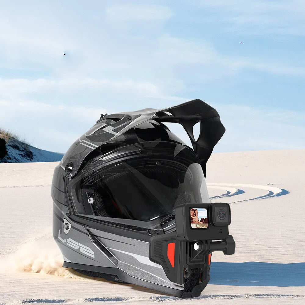 GoPro motorcycle helmet chin strap mount with 16.5*10.8*5.8cm bracket for universal sports cameras