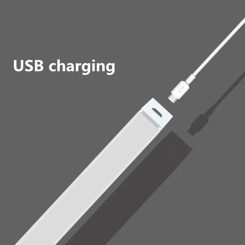 LED human body induction magnetic closet light with aluminium shell and USB charging port