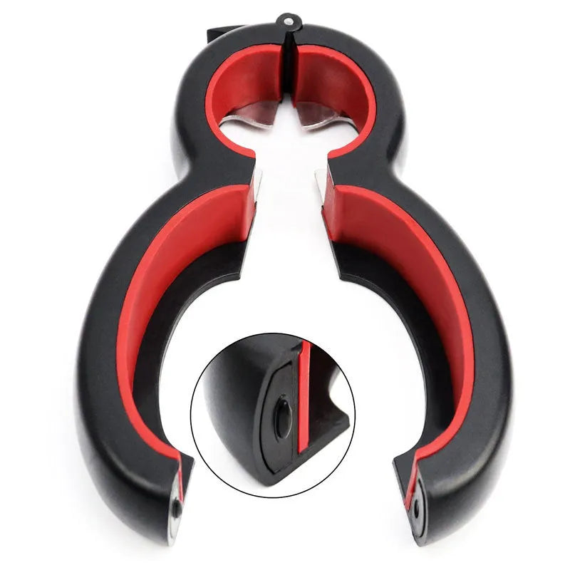 Multifunctional easy opener six in one bottle can opener with grey colour and ergonomic grip