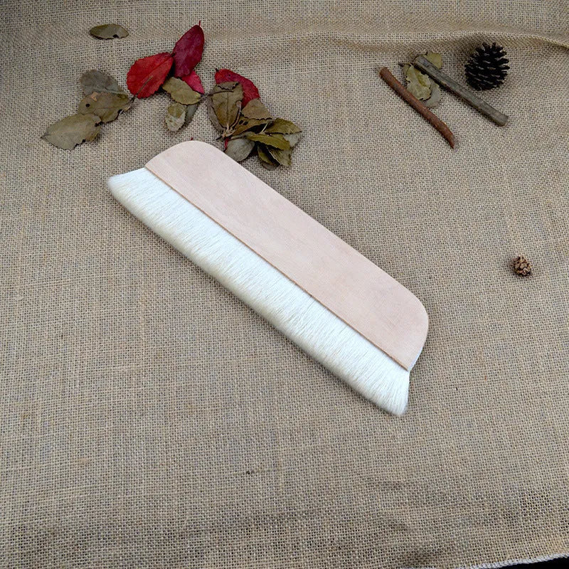 Wool brush for art mounting and paste board shading in picture colour, shown with size options.