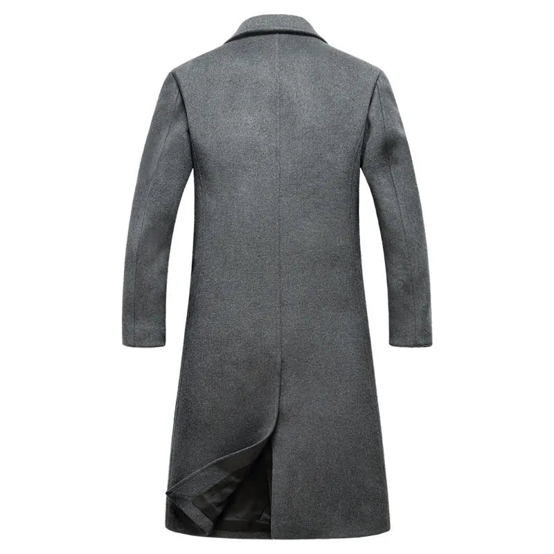 Woolen jacket in black or grey, woolen cloth outerwear available in sizes M to XXXL