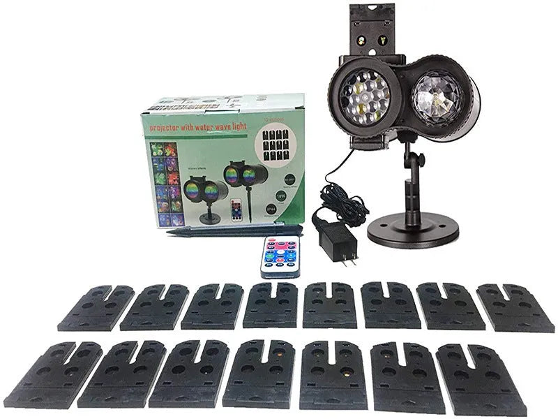 Outdoor waterproof double tube animated water pattern LED light with IP65 rating