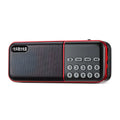 Black portable Walkman radio, plastic body, 120 x 32 x 47mm compact handheld radio