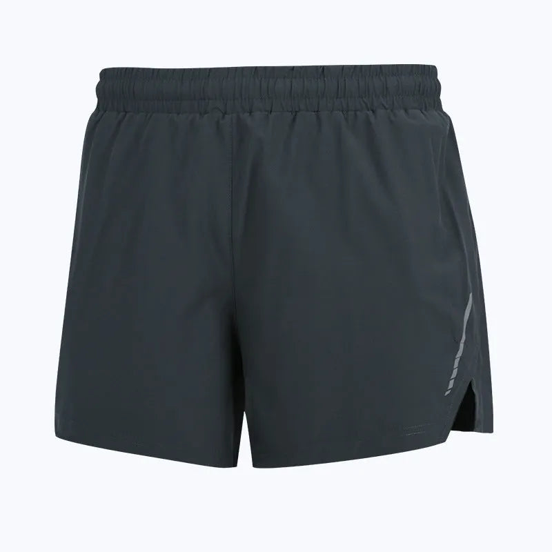 Men's quick-drying marathon running shorts in straight style with moisture-wicking polyester fabric